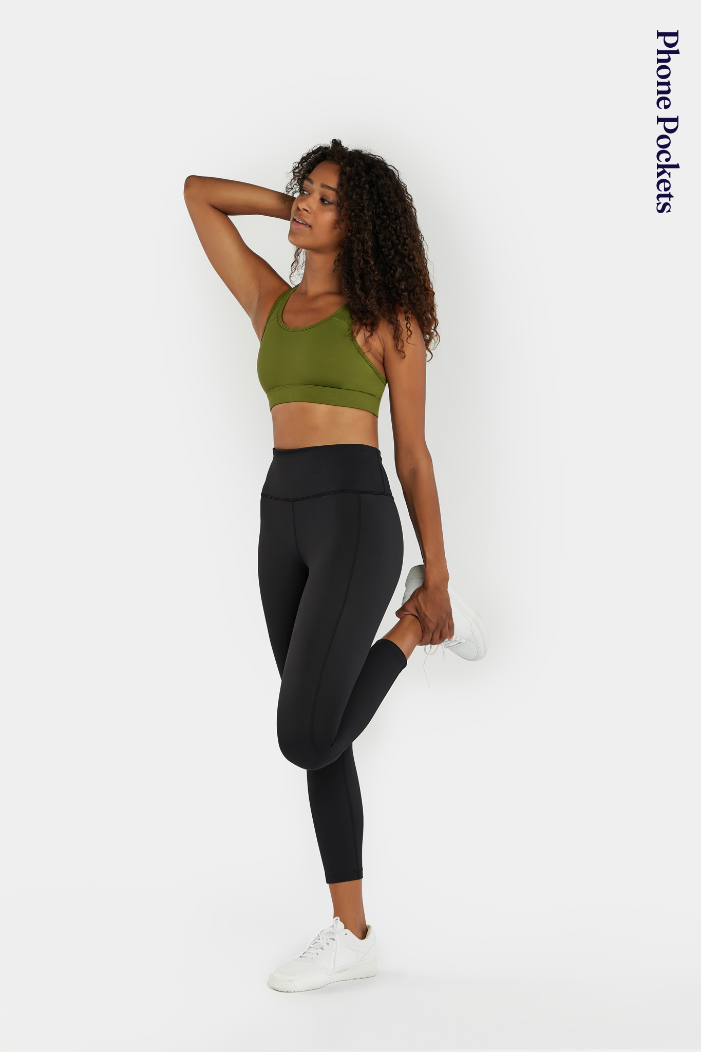Threadbare Fitness Petite Gym Leggings With Contrast Piping In Black