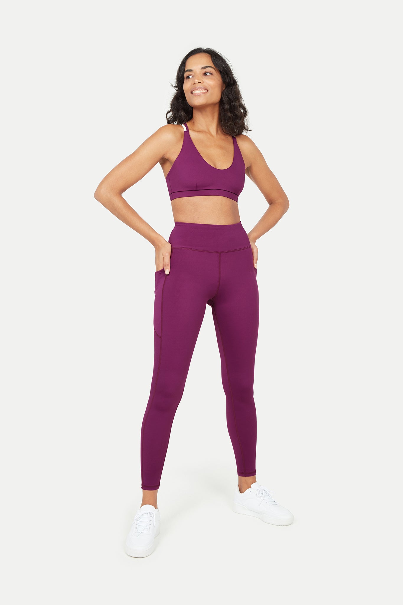 Figs Mauve Pink Performance Underscrub Set sports-bra leggings XL 🎀  Limited Ed.
