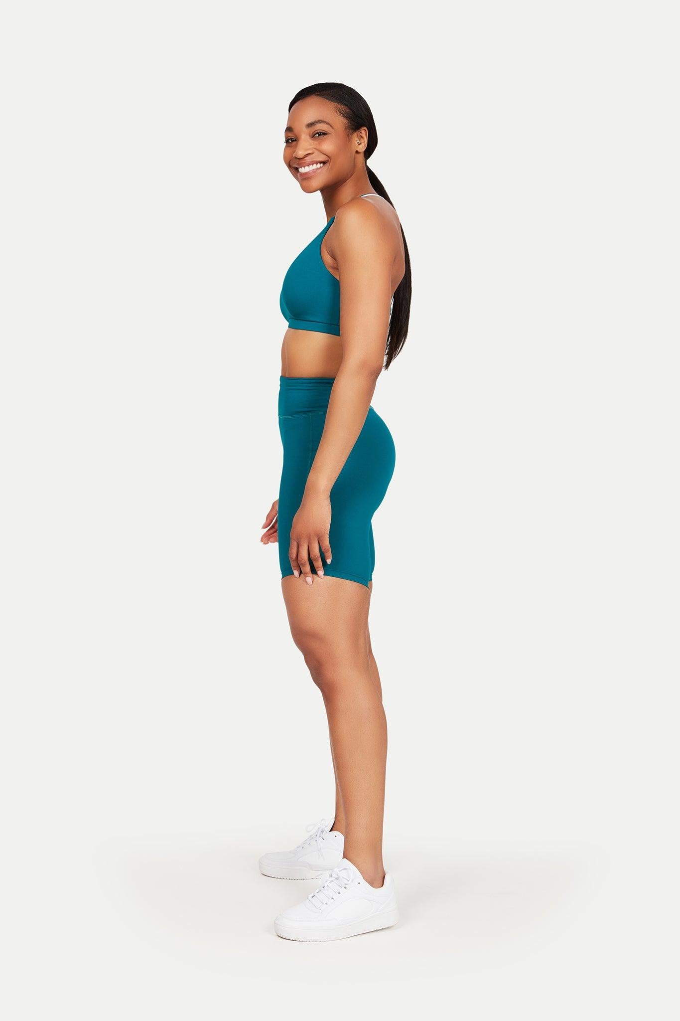 Womens Sport Shorts with Pocket High Waist Active Gym Yoga Shorts Nylo –  KesleyBoutique