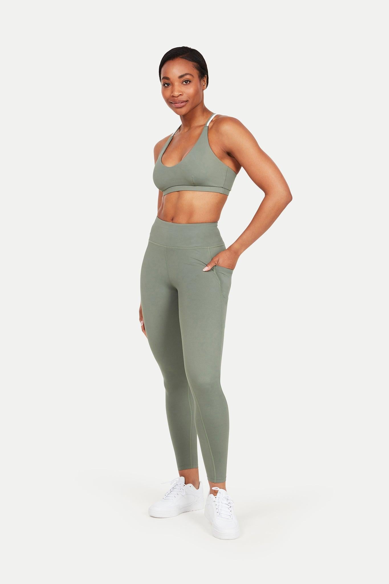 Green Gym Leggings With Pockets – LC Activewear